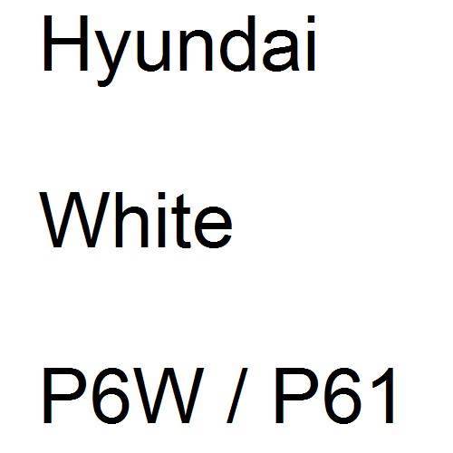 Hyundai, White, P6W / P61.